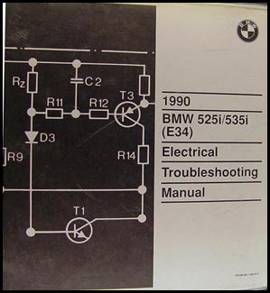 1990 BMW 525i 535i Electrical Troubleshooting Manual Original