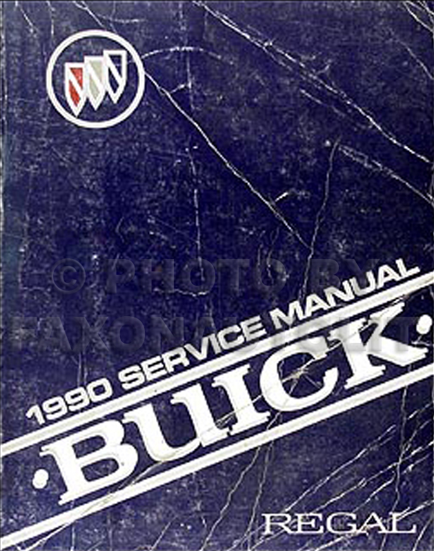 1990 Buick Regal Shop Manual Original