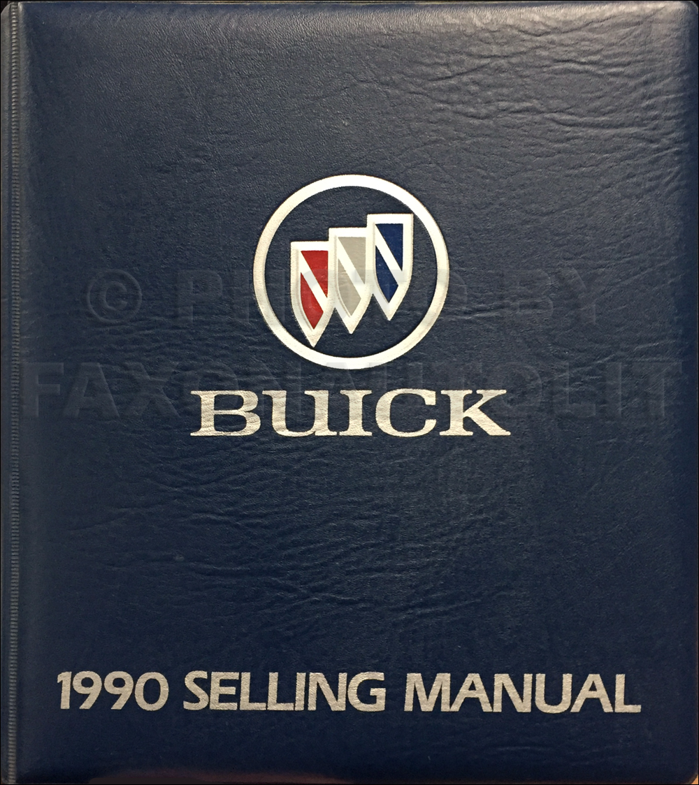 1990 Buick Selling Manual Dealer Album Original