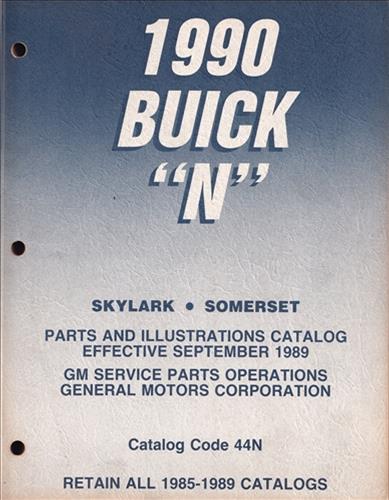 1990 Buick Skylark Parts Book Original