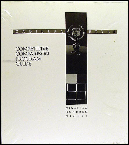 1990 Cadillac Competitive Comparison Guide Original Dealer Album