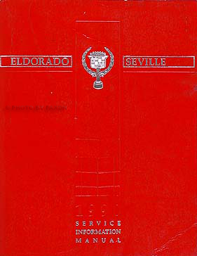 1990 Cadillac Eldorado and Seville Shop Manual Original
