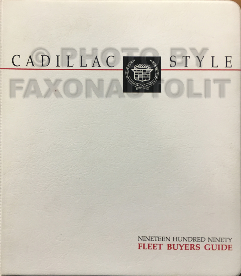 1990 Cadillac Fleet Buyer's Guide Original Dealer Album