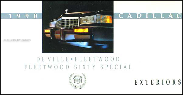 1990 Cadillac Exterior Paint Color Sales Brochure Deville Fleetwood Sixty Special 