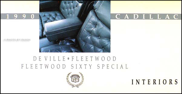 1990 Cadillac Upholstery Brochure Original Deville Fleetwood 60 Special