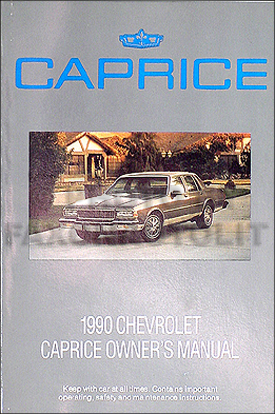 1990 Chevrolet Caprice Original Owner's Manual