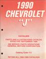 1990 only Chevrolet Cavalier Parts Book Original