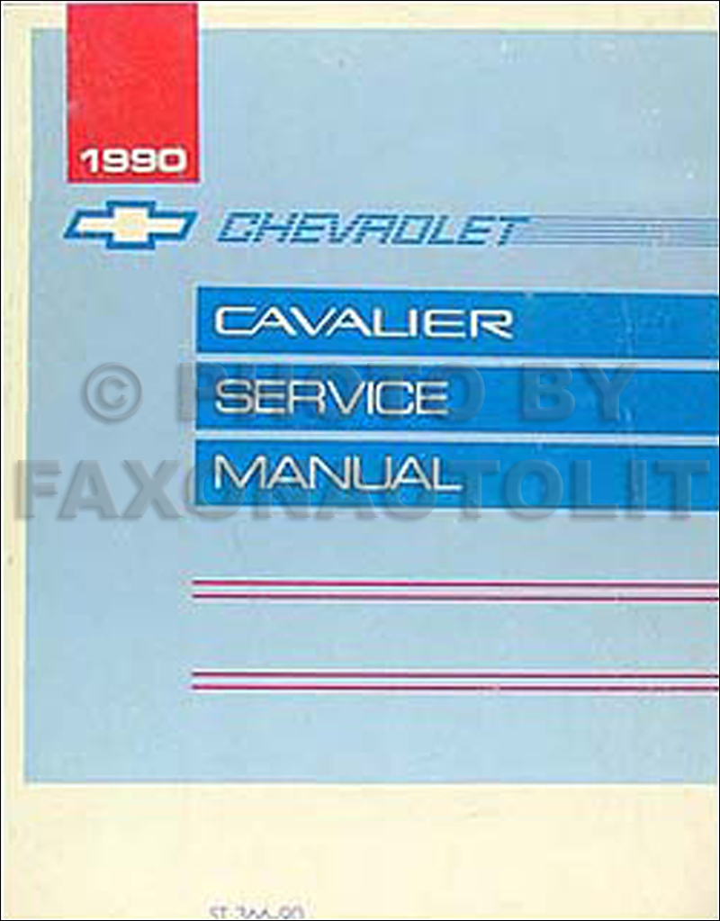 1990 Chevy Cavalier Repair Manual Original 