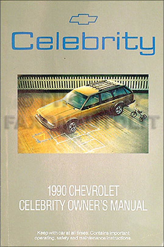 1990 Chevrolet Celebrity Station Wagon Original Owner's Manual