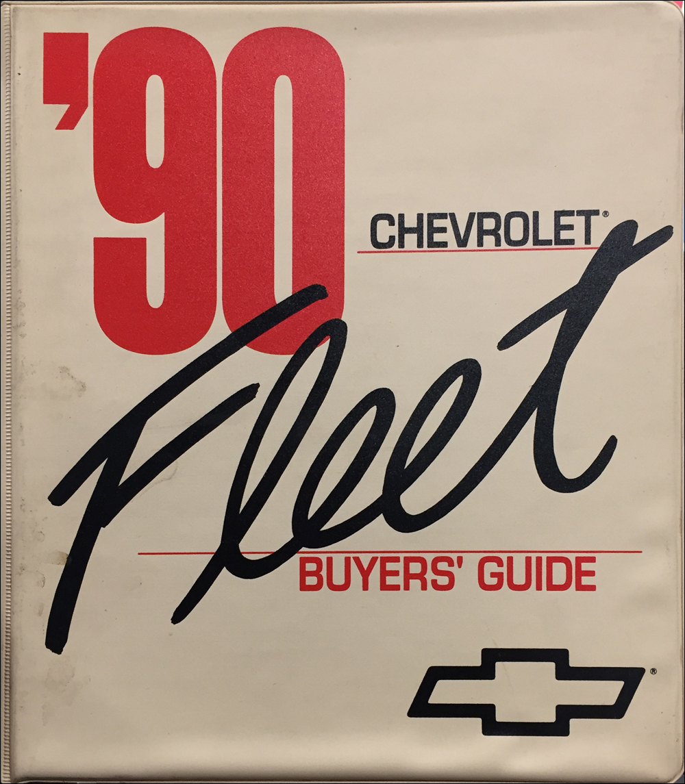 1990 Chevrolet Fleet Buyer's Guide Dealer Album Original