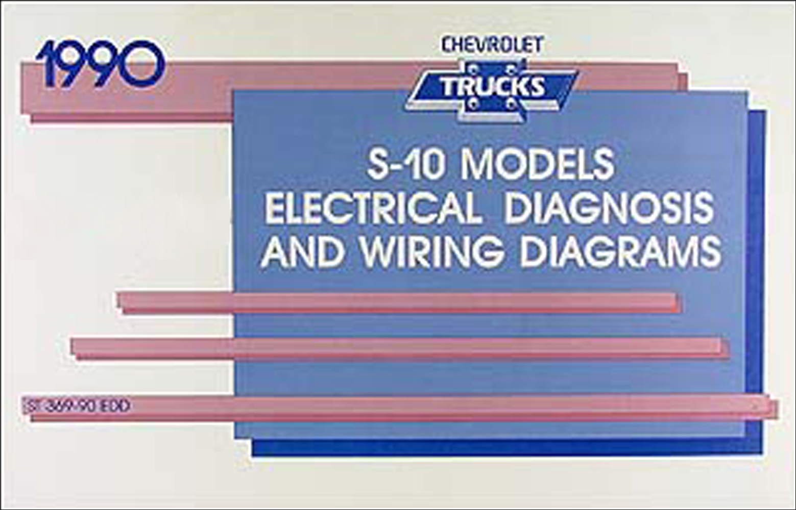 1990 Chevy S-10 Pickup & Blazer Wiring Diagram Manual Original 