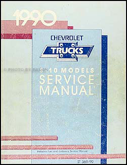 1990 Chevrolet S-10 Pickup & Blazer Shop Manual Original 