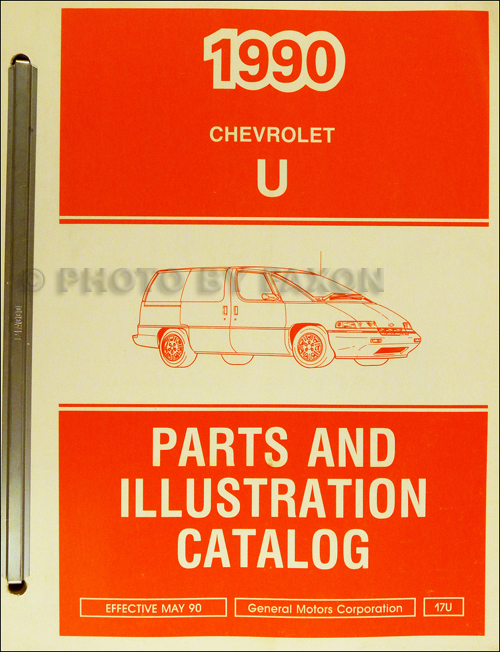 1990 Chevrolet Lumina APV Parts Book Original
