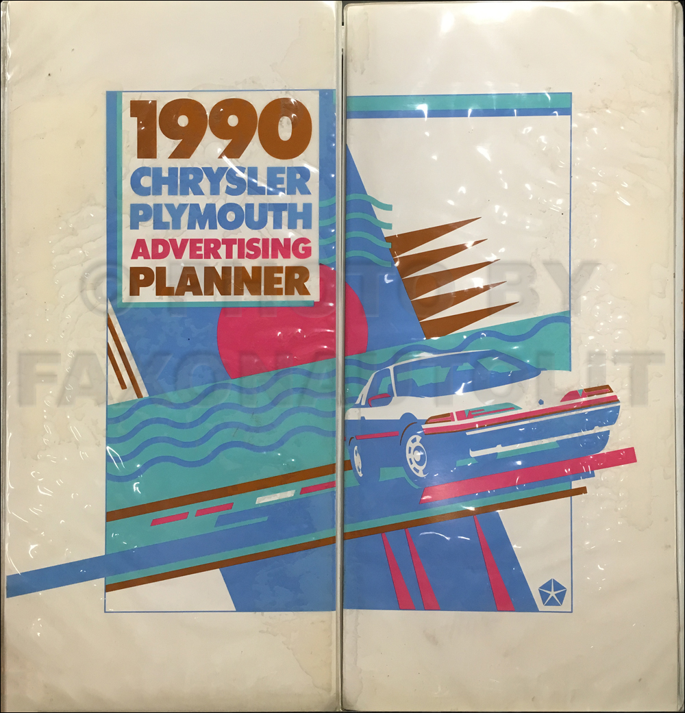 1990 Chrysler Plymouth Dealer Advertising Planner Original