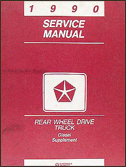 1990 Dodge Truck Cummins Diesel Engine Original Shop Manual Supplement