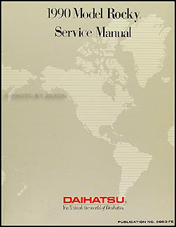 1990 Daihatsu Rocky Repair Manual Original 