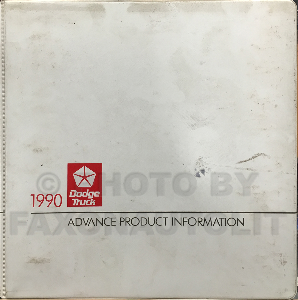 1990 Dodge Truck Advance Product Information Original