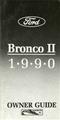 1990 Ford Bronco II Owner's Manual Original