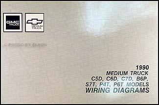 1990 GMC Chevy 5000-7000 Medium Duty Wiring Diagram Manual Original