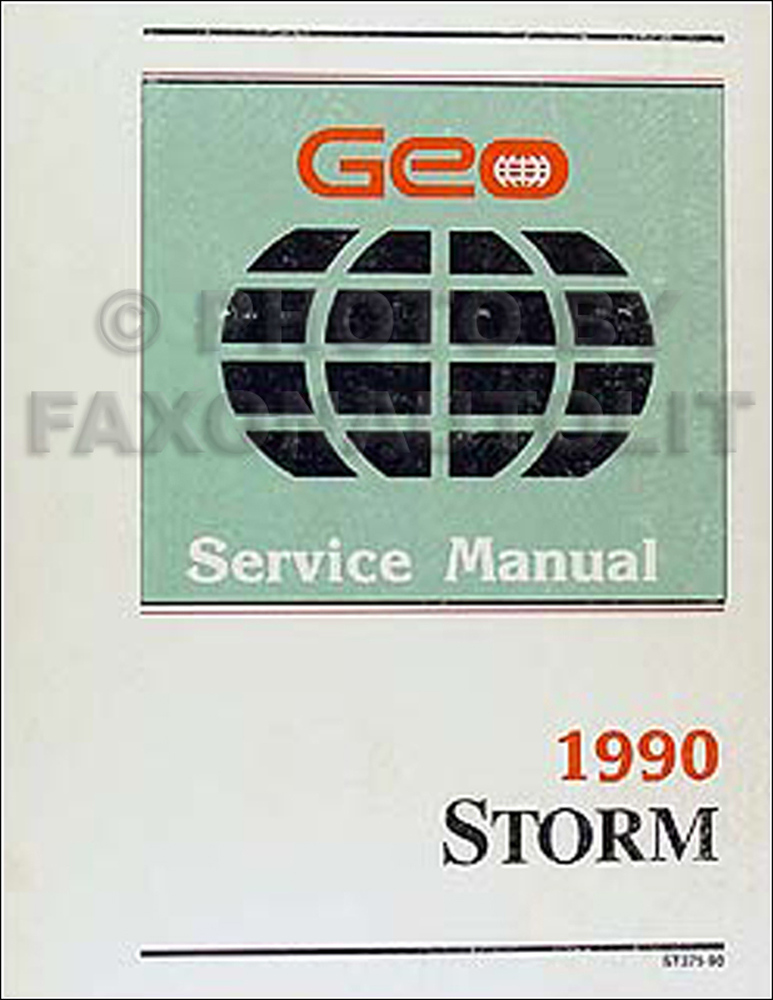 1990 Geo Storm Repair Manual Original 