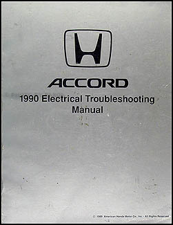 1990 Honda Accord Electrical Troubleshooting Manual Original