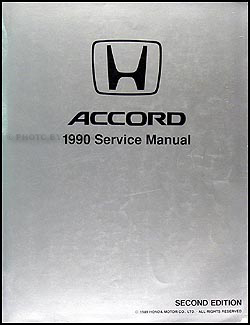 1990 Honda Accord Repair Manual Original 