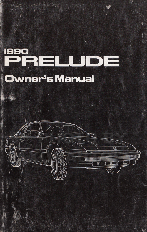 1990 Honda Prelude Owner's Manual Original