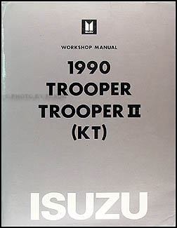 1990 Isuzu Trooper Trooper II Repair Manual Original