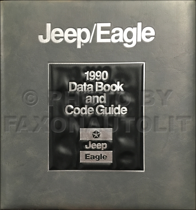 1990 Jeep/Eagle Data Book and Code Guide Original