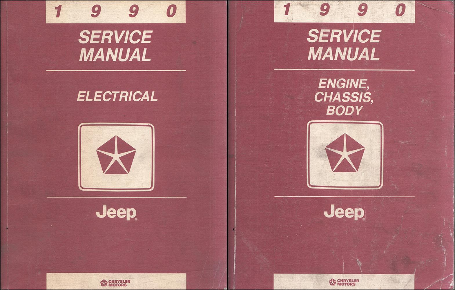 1990 Jeep Repair Shop Manual Original Set of Two