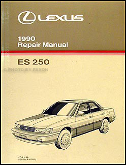 1990 Lexus ES 250 Repair Manual Original 