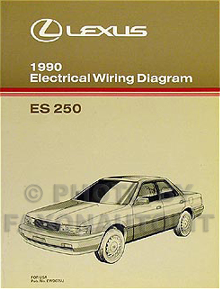1990 Lexus ES 250 Wiring Diagram Manual Original