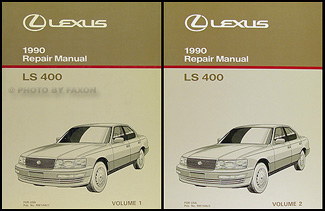 1990 Lexus LS 400 Repair Manual Original 2 Volume Set
