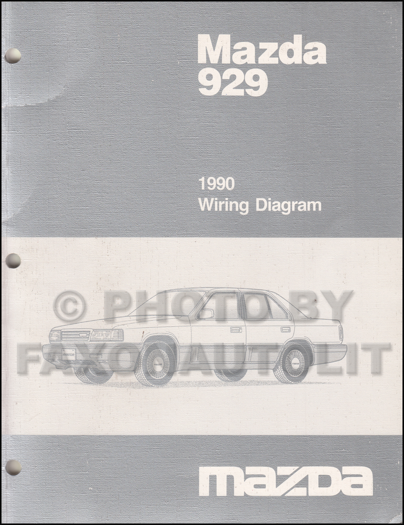 1990 Mazda 929 Wiring Diagram Manual Original