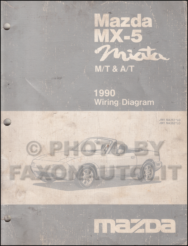 1990 Mazda MX-5 Miata Wiring Diagram Manual Original both automatic and manual