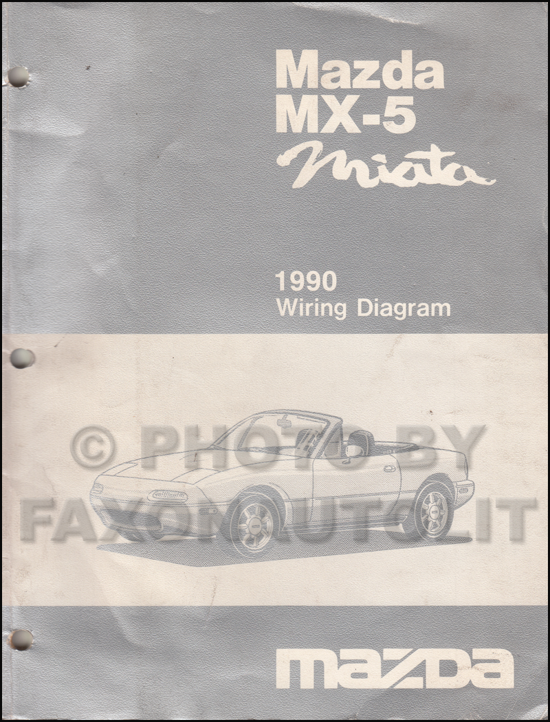 1990 Mazda MX-5 Miata Wiring Diagram Manual Original Manual Transmission cars