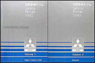 1990 Mitsubishi Sigma V6 Repair Manual Original