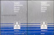 1990 Mitsubishi Van & Wagon Repair Manual 2 Volume Set Original