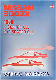1990 Nissan 300ZX Wiring Diagram Manual Original 