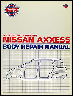 1990 Nissan Axxess Body Repair Manual Original 