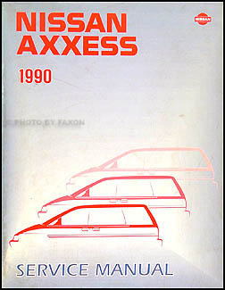 1990 Nissan Axxess Van Repair Manual Original