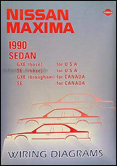 1990 Nissan Maxima Wiring Diagram Manual Original 