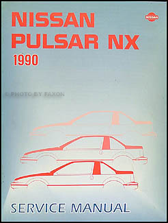 1990 Nissan Pulsar NX Repair Manual Original