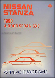 1990 Nissan Stanza Wiring Diagram Manual Original 