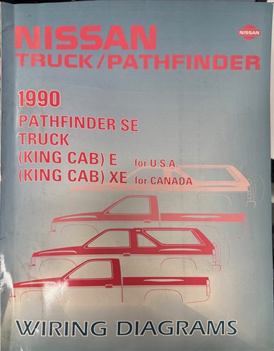 1990 Nissan Truck and Pathfinder Wiring Diagram Manual Original 