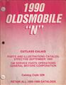 1990 Oldsmobile Cutlass Calais Parts Book Original