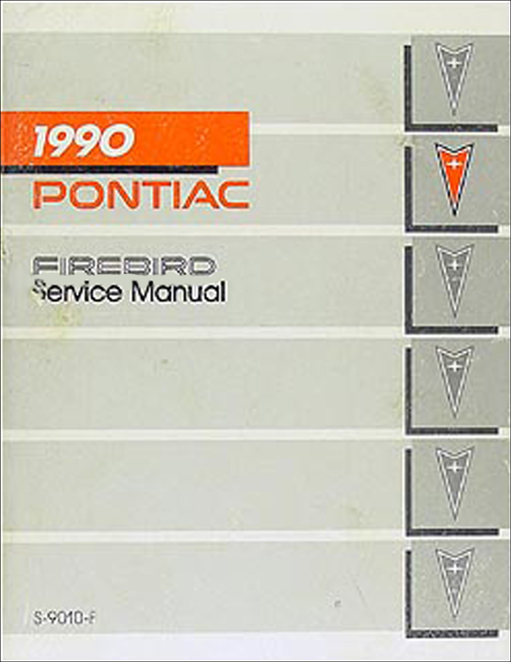 1990 Pontiac Firebird and Trans Am Repair Manual Original 