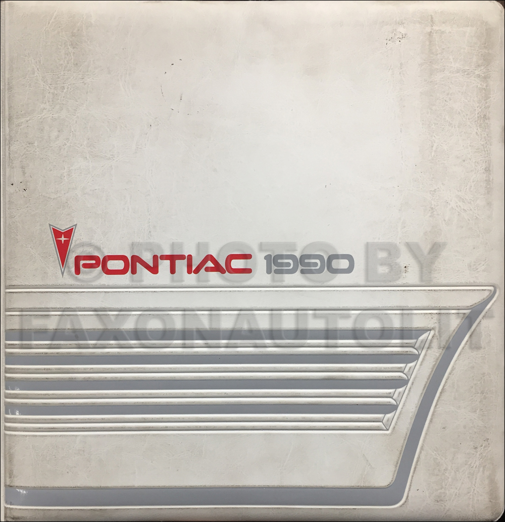 1990 Pontiac Color & Upholstery, Data Book Original