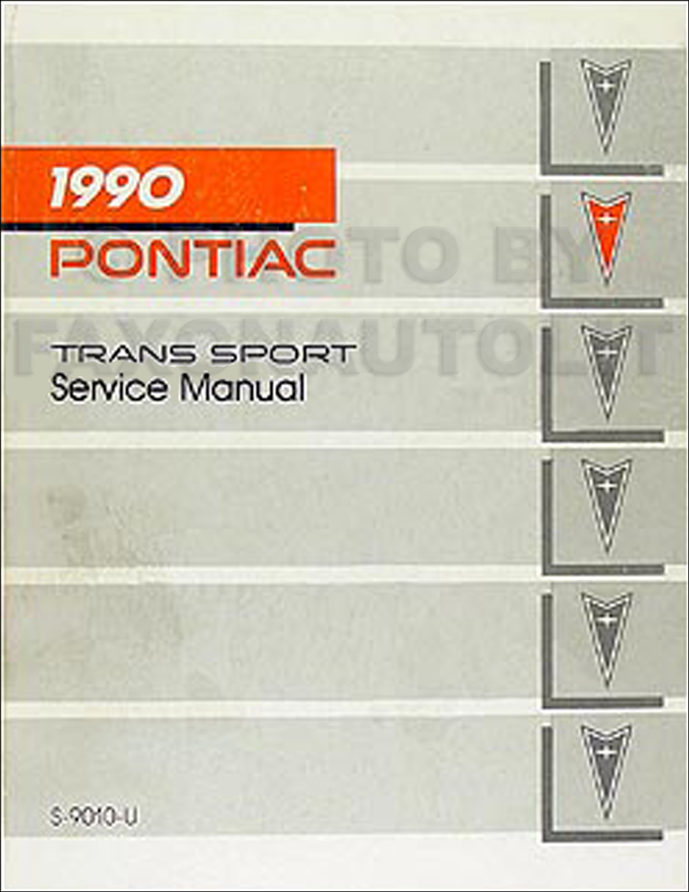 1990 Pontiac Trans Sport Van Repair Manual Original 
