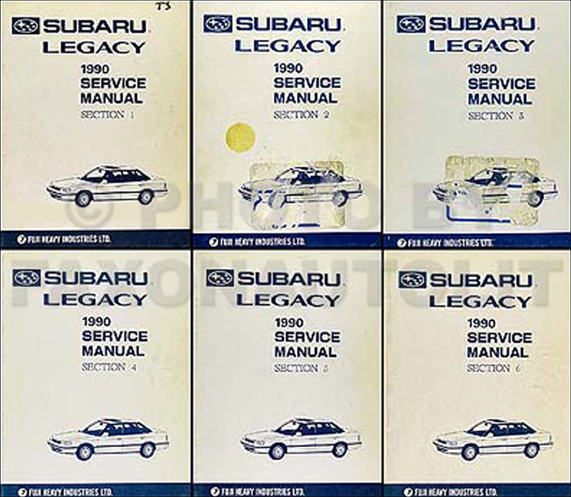 1990 Subaru Legacy Repair Manual Set Original 